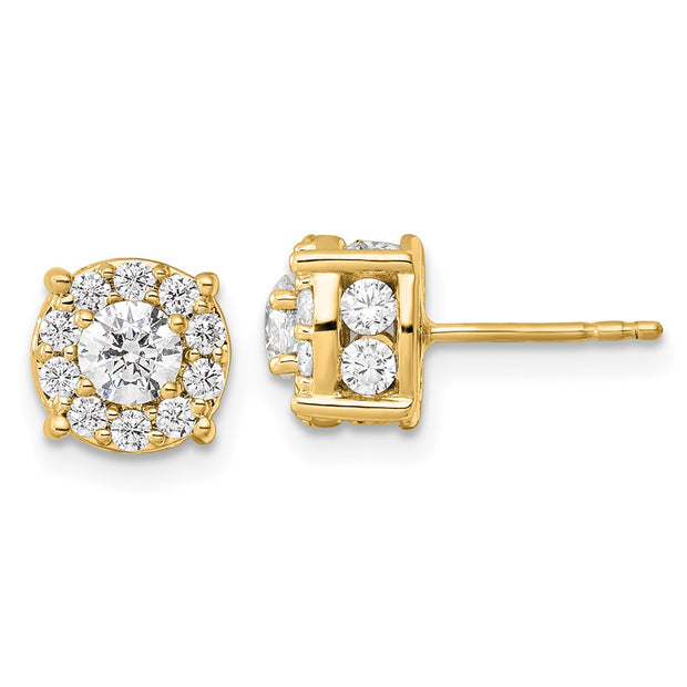 14K Lab Grown VS/SI FGH Dia Fashion Earrings