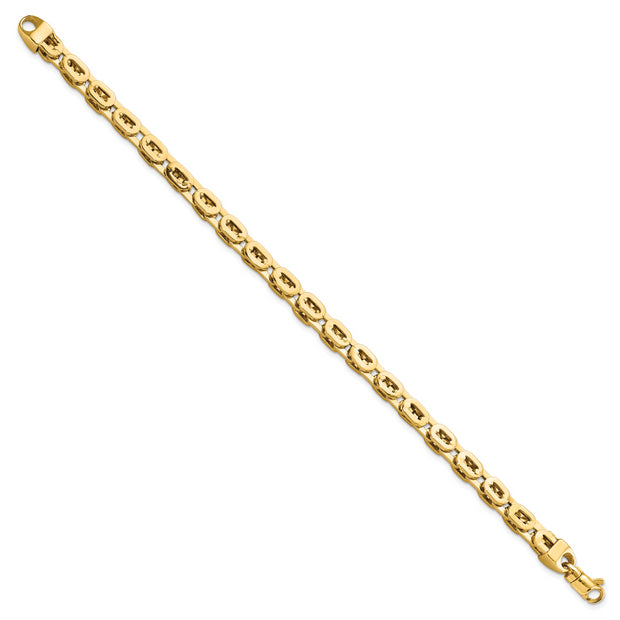 14K Polished Fancy Link Bracelet