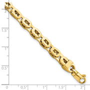 14K Polished Fancy Link Bracelet