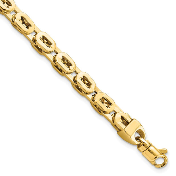 14K Polished Fancy Link Bracelet
