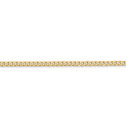 14k 2.2mm Flat Beveled Curb Chain