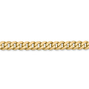14k 5.75mm Flat Beveled Curb Chain