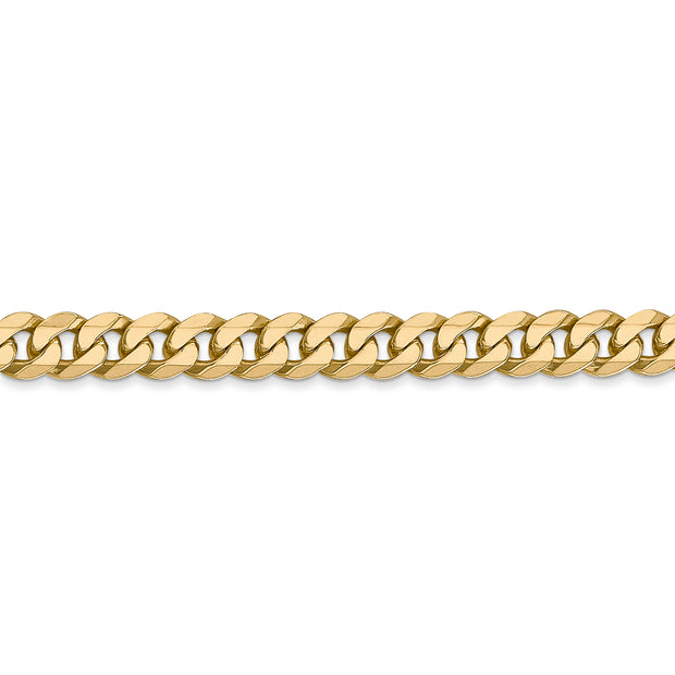 14k 5.75mm Flat Beveled Curb Chain