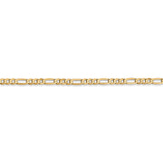 14k 2.75mm Flat Figaro Chain