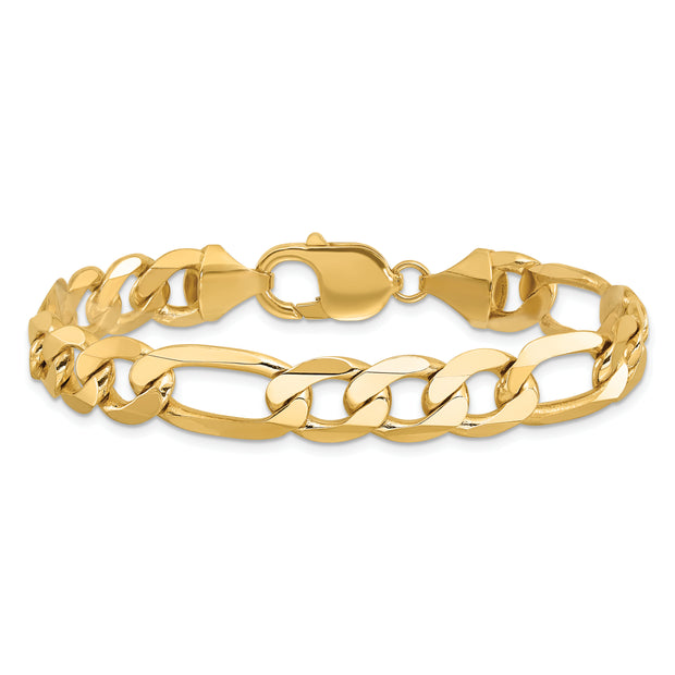 14k 10mm Flat Figaro Chain