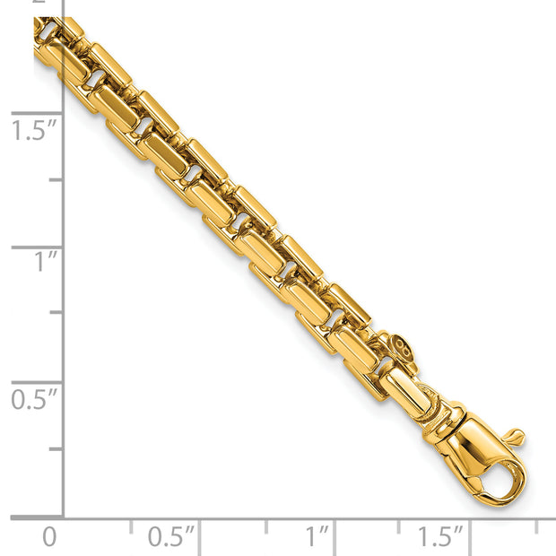 14k Yellow Gold Polished Chain Bracelet