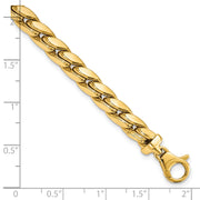 14K Polished Fancy Link Men's Bracelet