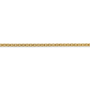 14k 1.8mm Lightweight Bismark Flat Chain