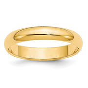 14KY 4mm Half Round Band
