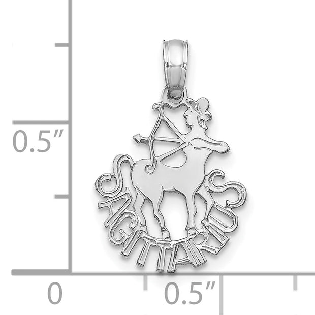 14k WG SAGITTARIUS Zodiac Charm