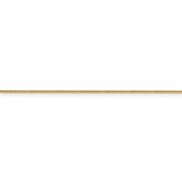 14k .9mm Curb Pendant Chain