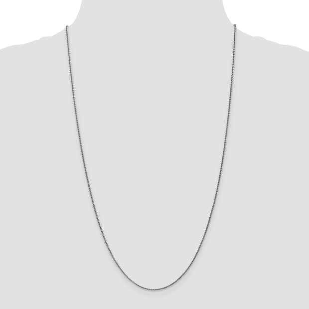 14k WG 1.25mm D/C Spiga Chain