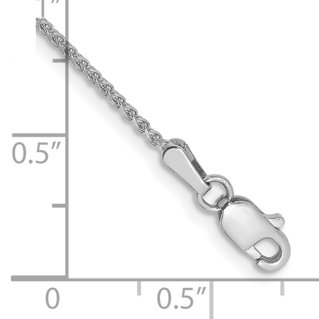 14k WG 1.25mm D/C Spiga Chain