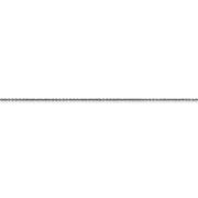 14k WG .75mm Round Open Link Cable Chain