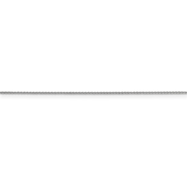 14k WG .85mm D/C Spiga with Lobster Clasp Chain
