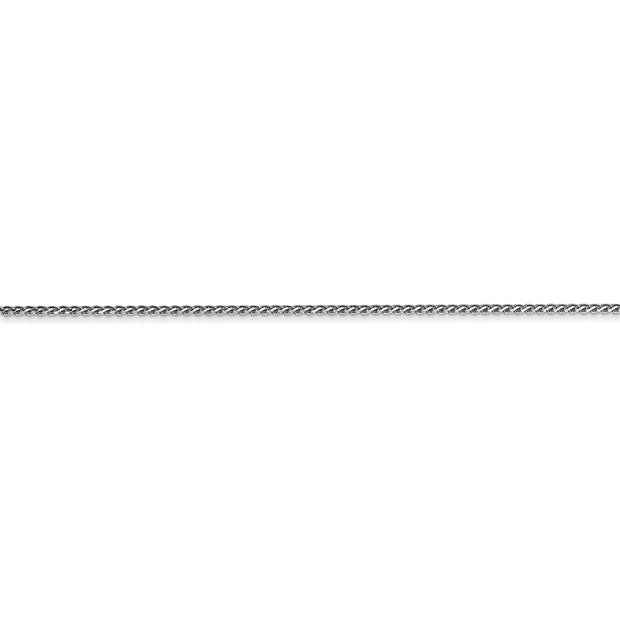 14k WG 1.05mm D/C Spiga with Lobster Clasp Chain