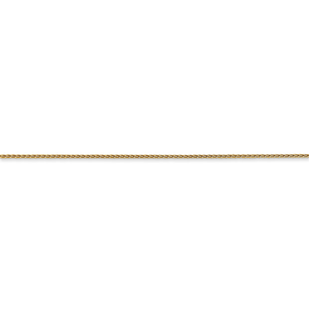 14k .85mm Diamond Cut Spiga with Spring Ring Clasp Chain
