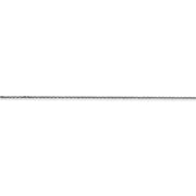 14k WG .65mm D/C Round Open Link Cable Chain