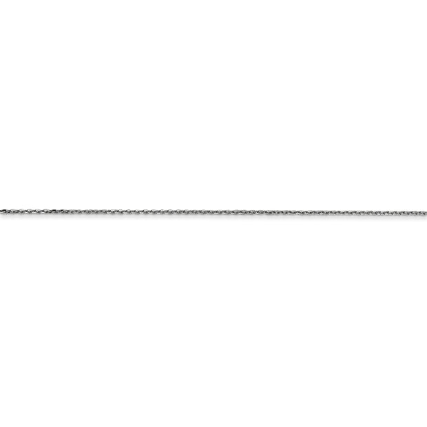 14k WG .65mm D/C Round Open Link Cable Chain