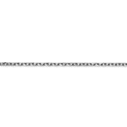 14k WG 2.2mm D/C Round Open Link Cable Chain
