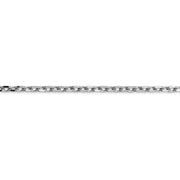 14k WG 3mm D/C Round Open Link Cable Chain