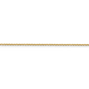 14k 1.4mm D/C Round Open Link Cable Chain