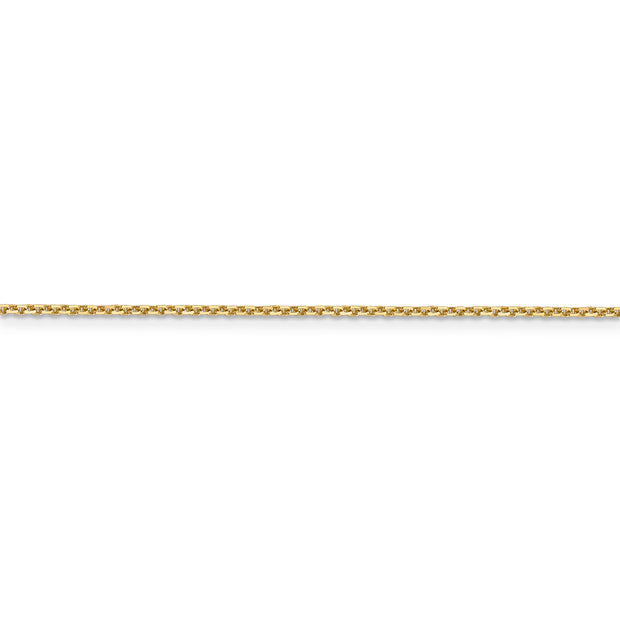 14k 1.4mm D/C Round Open Link Cable Chain