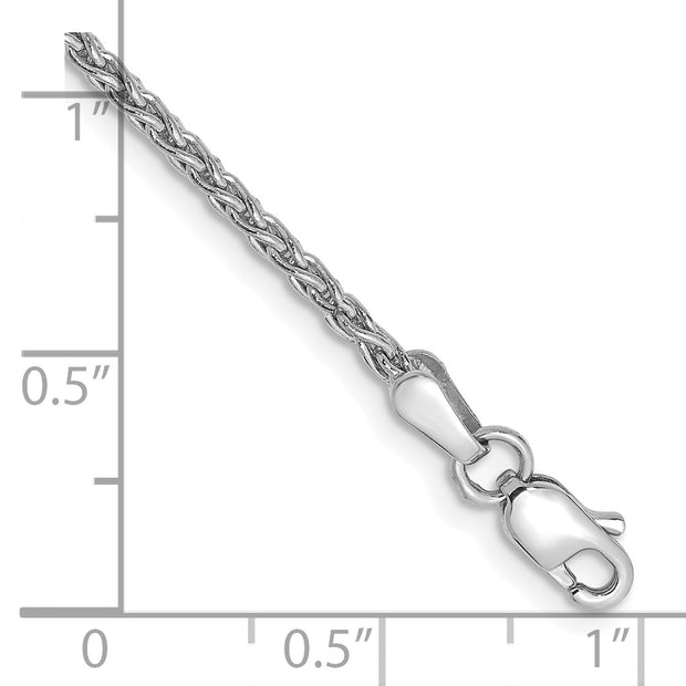 14k WG 1.75mm Parisian Wheat Chain