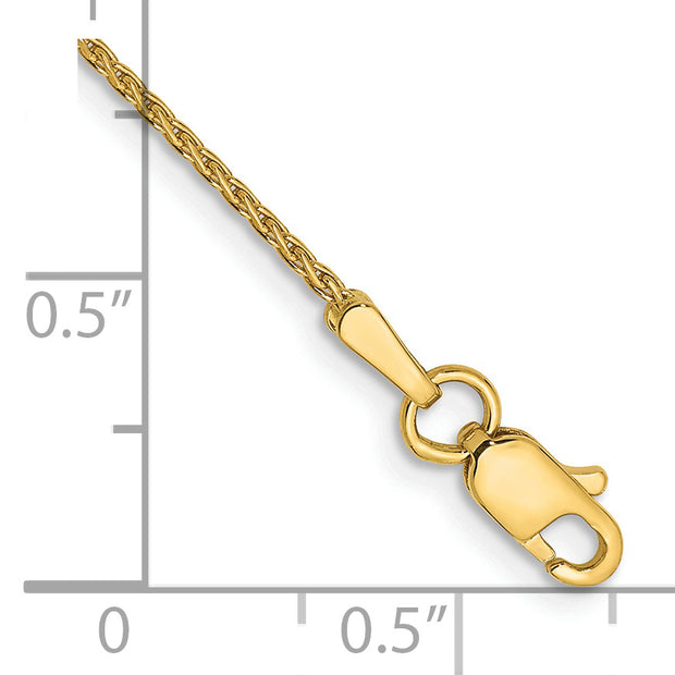 14K 1mm D/C Parisian Wheat Chain