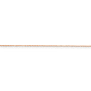 14k Rose Gold .5mm Baby Rope Chain
