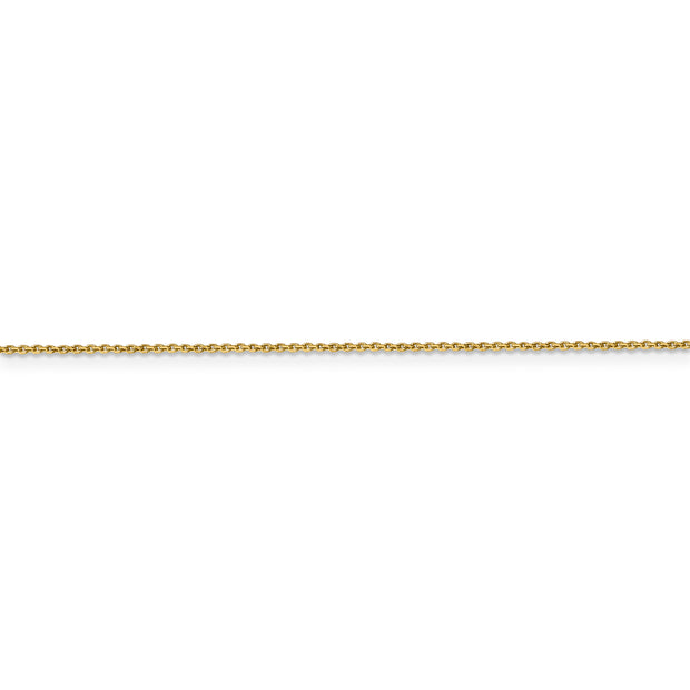 14k .9mm D/C Round Open Link Cable Chain