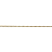 14k 1.4mm Round Open Link Cable Chain