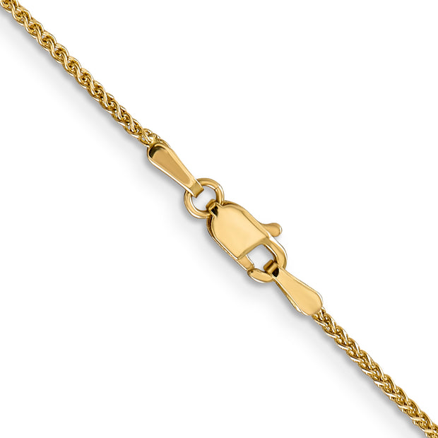 14k 1.25mm D/C Spiga Chain