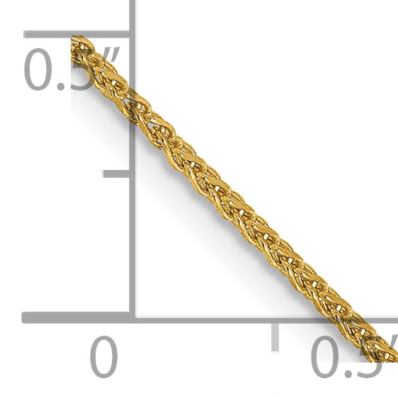 14k 1.25mm D/C Spiga Chain