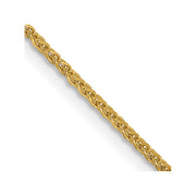 14k 1.25mm D/C Spiga Chain (Per Inch)