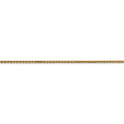 14k 1.7mm D/C Spiga Chain (Per Inch)