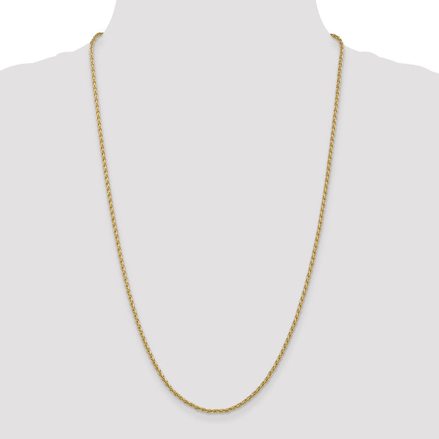 14k 2.25mm Parisian Wheat Chain