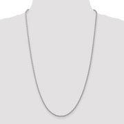 14k WG 2.25mm Parisian Wheat Chain