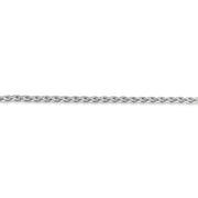 14k WG 2.25mm Parisian Wheat Chain