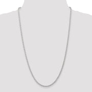 14k WG 3mm Parisian Wheat Chain