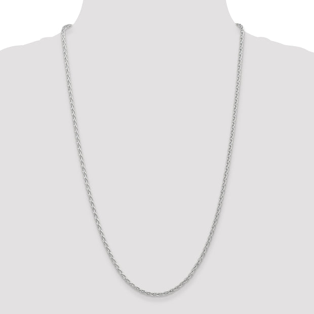 14k WG 3mm Parisian Wheat Chain