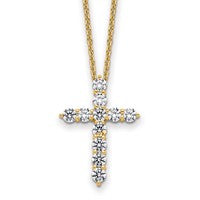 14ky Lab Grown Diamond 2ctw VS/SI FGH Pendant w/ Chain