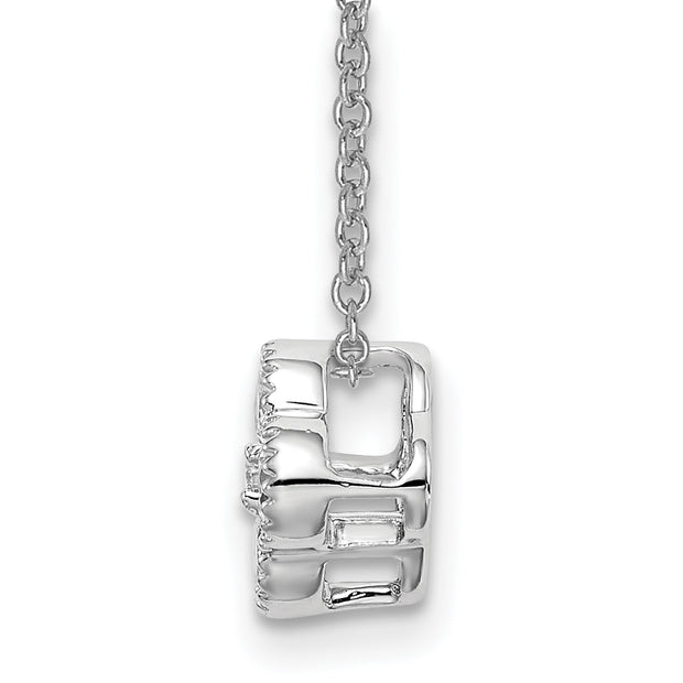 10kw Lab Grown Diamond VS/SI FGH Bloom Pendant Necklace w/ chain