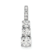 14kw Lab Grown Diamond VS/SI FGH 3-stone Pendant