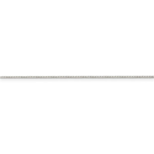 Sterling Silver .8mm 8 Sided Diamond-cut Box Chain