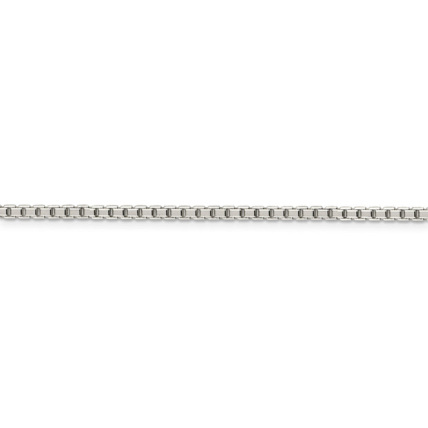 Sterling Silver 2.5mm 8 Sided Diamond-cut Box Chain