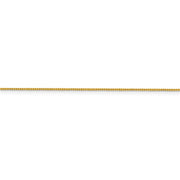 Flash Gold-plated Sterling Silver .8mm Box Chain