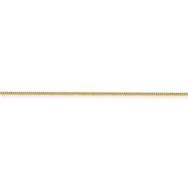 Flash Gold-plated Sterling Silver .8mm Box Chain