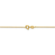 Flash Gold-plated Sterling Silver .8mm Box Chain