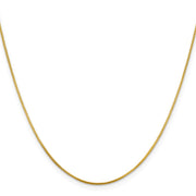 Flash Gold-plated Sterling Silver .8mm Box Chain